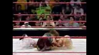 Mickie destroys torrie