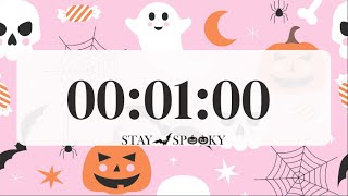 1 Minute Spooky Halloween Countdown Timer | Quick Spooky Break or Challenge Timer 🎃