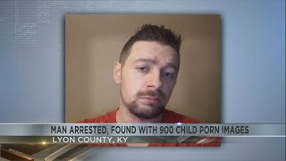 Man arrested, found with 900 child porn images