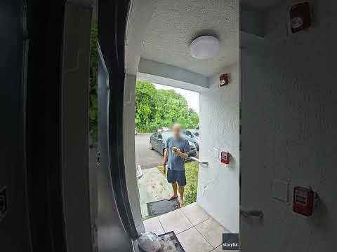 Horrifying moment a DoorDash delivery driver appears to spit on food #Shorts