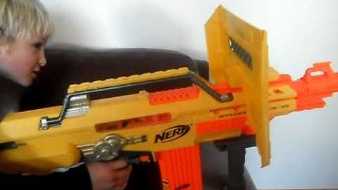 nerf stampede and furyfire range test
