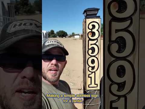 This Is One Of Our Most Videos From Back In April 6 Clarendon Numbers Freehand Woodsigns