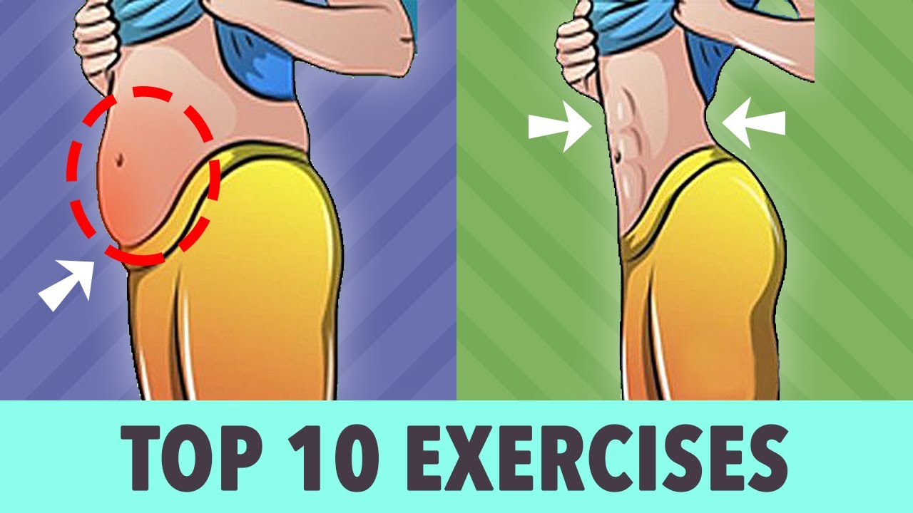 Top 10 Belly Exercises For A Flat Stomach YouTube
