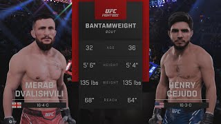 Мераб Двалишвили vs  Генри Сехудо Бой UFC 298 (cpuVScpu)