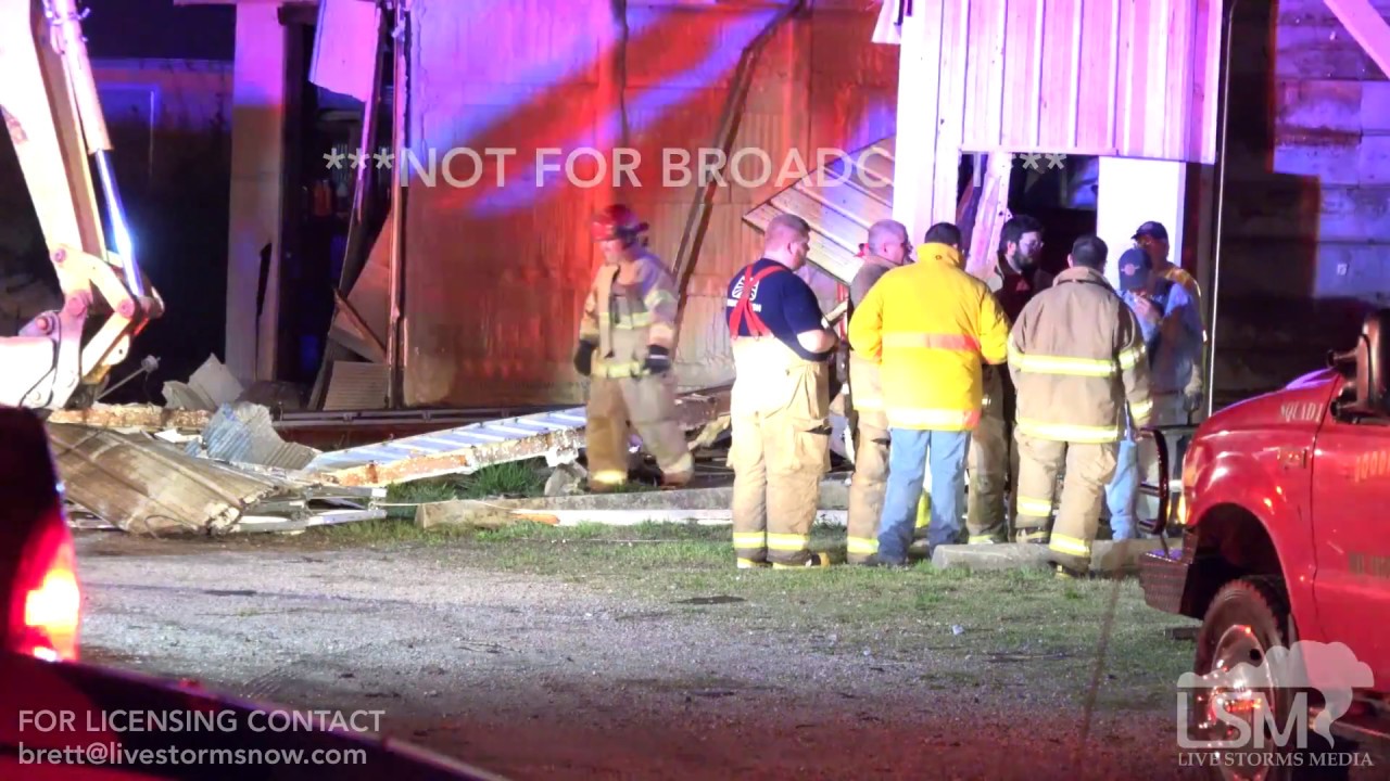 04042017 Goodman, Missouri Tornado Damage Blinding Rain Rotation