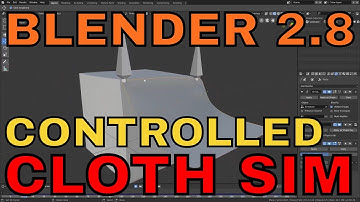 BLENDER 2.8 CONTROLLED CLOTH SIMULATION