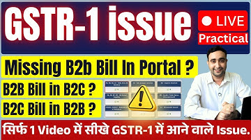 GSTR 1 Filling in Hindi 2025 | GSTR 1 Amendment | B2B in B2C | Error Solution @AcademyCommerce