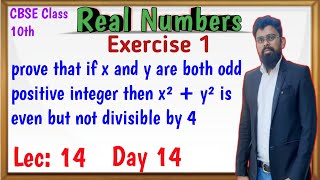prove that if x and y are both odd positive integer then x2 + y2 is even but not divisible by 4