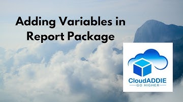 Adding Variables in Report Package