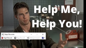 Get help with Steps Recorder