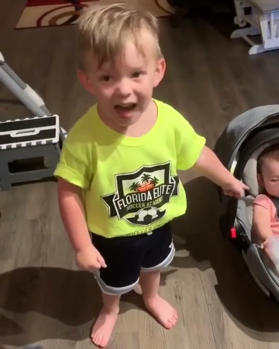 My baby got mad because he didn’t get a kiss goodbye 🤣🤣