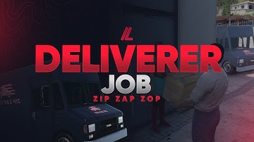 Multiplayer Deliverer Job [QBCore & ESX & vRP & STANDALONE ] [Fivem Script]