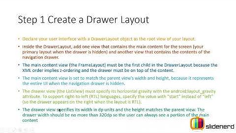 144 Android Navigation Drawer Tutorial Part 1 |