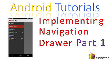 144 Android Navigation Drawer Tutorial Part 1 |