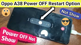 Oppo A38 power off option not show // Power button not working