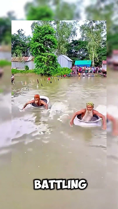 swimming competition using a magic basin anti-mainstream device! #viralvideo #funny  #shortvideo