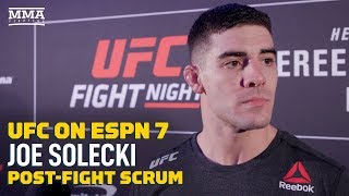 Joe Solecki Explains Trash Talk With Matt Wiman During at UFC on ESPN 7 - MMA Fighting