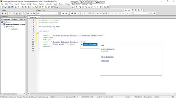 Program Sederhana C++ Merubah Bilangan Pecahan ke Bulat