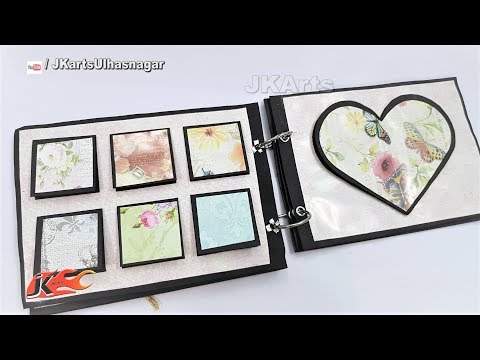 DIY Scrapbook Tutorial | How to make a Scrapbook | JK Arts 1415