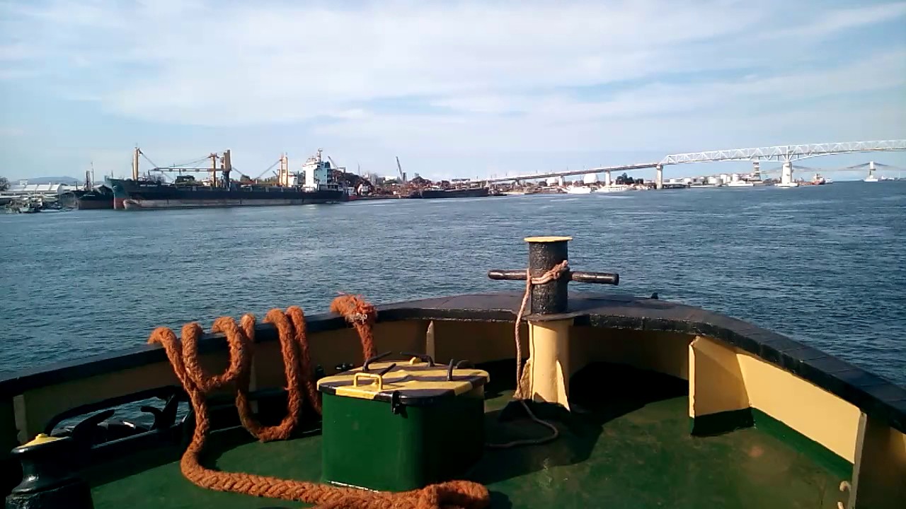 tugboat philippines tugboat 308 underway and passing 2 mactan mandaue bridges tugboat philippines tugboat 308 underway and passing 2 mactan mandaue bridges