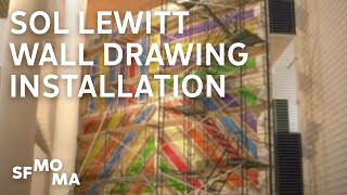 Time-lapse of a Sol LeWitt Wall Drawing installation Time-lapse of a Sol LeWitt Wall Drawing installation