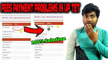 Payment Problem in UP TET | Fees Payment Error in UP TET | Fees Pending | Blank Page | Fees Payment