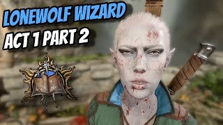Lonewolf Bladesinger Wizard Playthrough Act 1 Part 2 (Honour Ruleset)  - Baldur's Gate 3