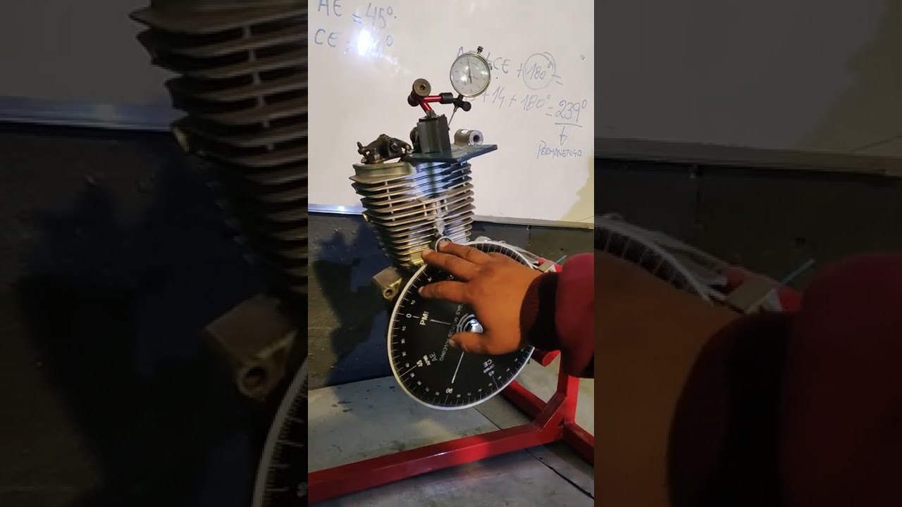 Midiendo un árbol de levas de cg 200