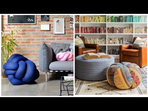 Vídeo: Pufe IKEA: Rattan E Couro De Vime, Pufe Macio Para Pés, No Corredor E Para A Sala De Estar