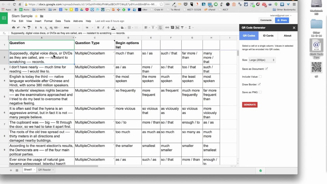 How To Create A Google Form From A Google Spreadsheet 17 Youtube