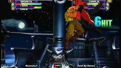 MvC2 Online (360): Brett (RomSlash) vs Fatal by Nature (Cha/Tron/Rogue) 3 .:4.28.10:.