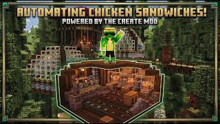 How to use Create mod to AUTOMATE Sandwiches | Create Mod & Cobblemon | Rotors & Rotoms S2 Ep 3