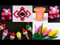 5 Amazing craft ideas || ऊन से बनाये 5 आसान क्राफ्ट्स || best out of waste decor ideas