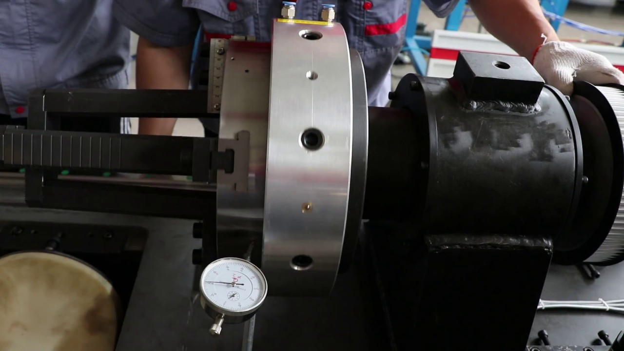 JQ rear chuck accuracy checking (tube laser cutting machine) YouTube