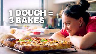 1 Easy Sourdough Dough for 3 Bakes:  Ciabatta, Pizza, Focaccia