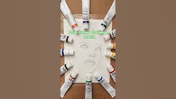 I regret this 🫩😞 | Colorpicker challenge but IRL #shorts #art #colorpicker