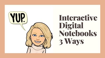 Interactive Digital Notebooks 3 Ways   Google Slides Edition