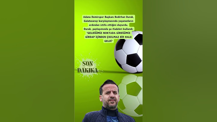 Adana Demirspor Başkanı Bedirhan Durak istifa etti #shorts #süperlig
