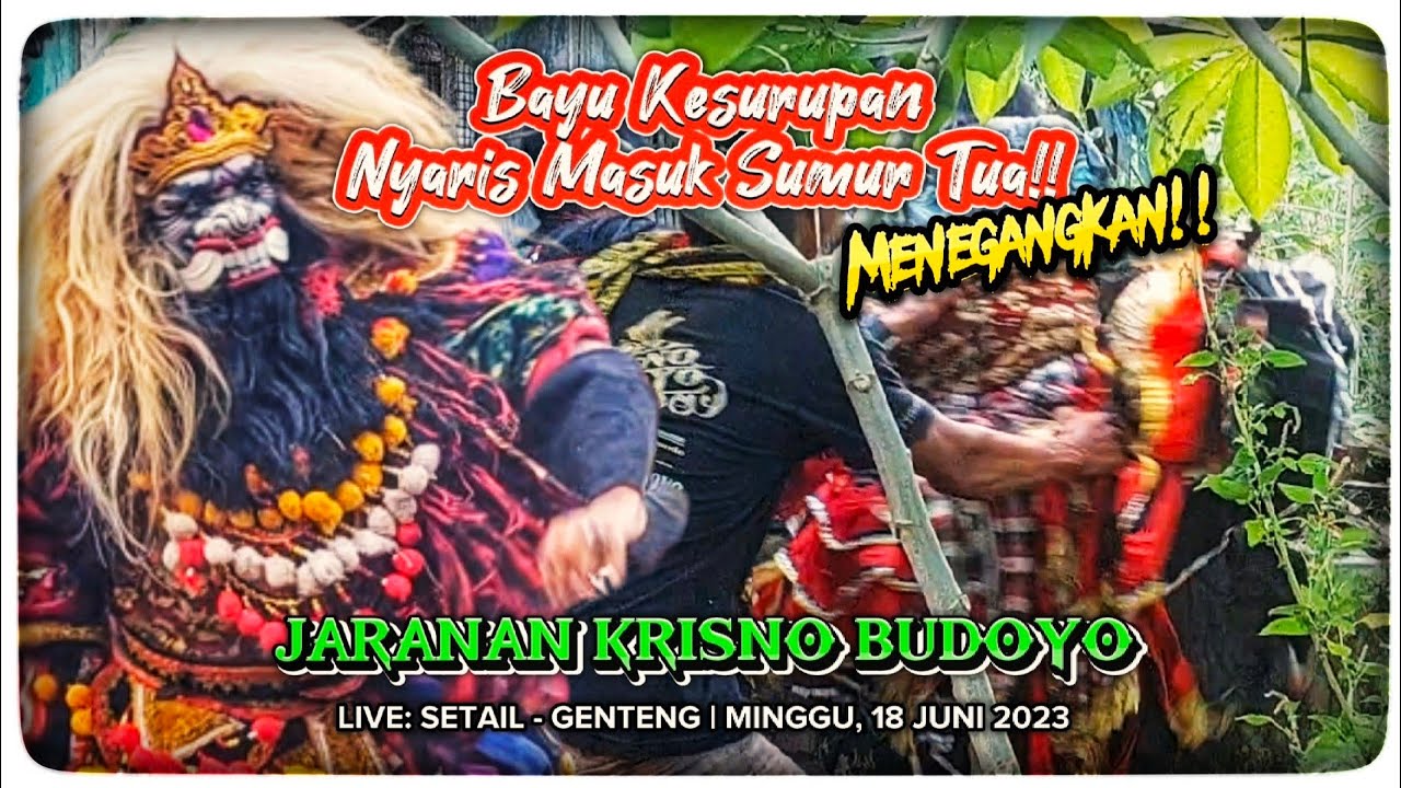 Tegang!! Bayu Kesurupan Penunggu Sumur Tua | Krisno Budoyo Live Setail