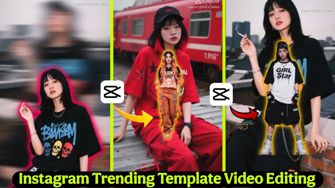 Trending Split Cutout Transition Reels Editing In Capcut | Capcut Reels Template Editing