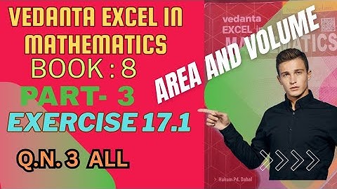 Find The Area of the following figure of class 8 | Area And Volume| exe: 17.1| Vedanta book | QN 3