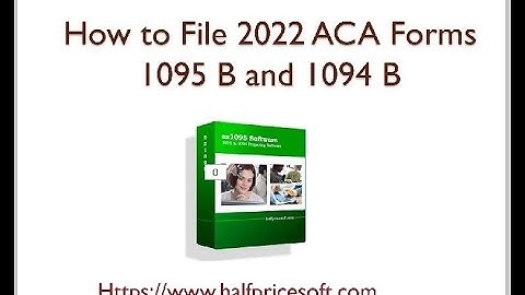 How to File 2022 1095 B and 1094 B ACA Forms