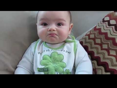 Baby Cries when Daddy says YAY!!! (Sped up!)