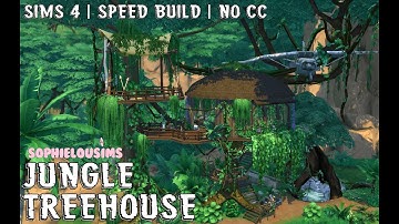 Jungle Tree-house | Sims 4 Speed Build | No CC