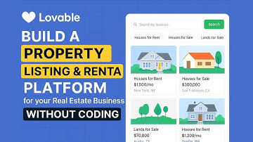 Build a Property Listing & Rental Platform for a Real Estate Business without coding using Lovable