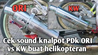 Cek sound knalpot PDK KW vs PDK original buat suara brebet (Helikopter) di vixion |Tanpa Juken&karbu