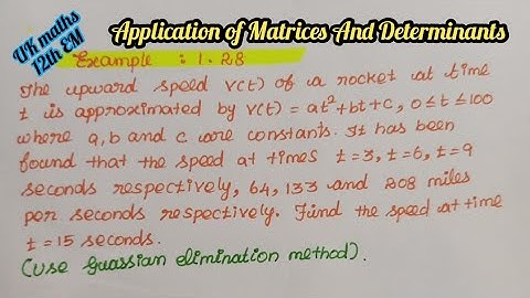 UK maths// 12th STD//EM// example 1.28// Guassion elimination method// Tamil explanation
