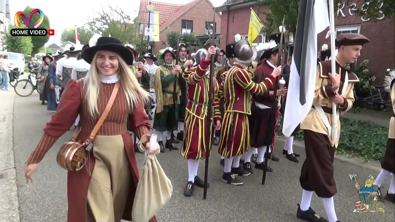 Gemeentehuis  Schuttersfeest in Diepenheim het uitrukken van de Schutterij Deel 2 Jaar 2025