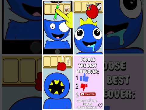 Huggy Wuggy makeover Rainbow Friends . 4 Var