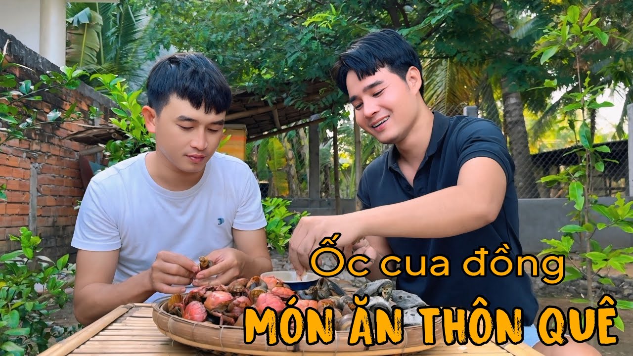 Cá Tỳ Bà, Ốc Bươu Vàng Và Cua Đồng Hấp Sả Món Ăn Dân Dã Ở Thôn Quê | Nguyễn Huy & Nguyễn Điền